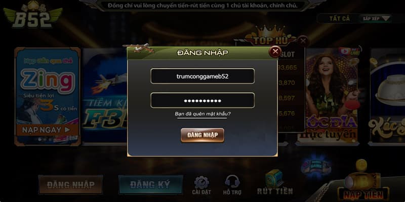 Cách thức đăng nhập B52club đơn giản